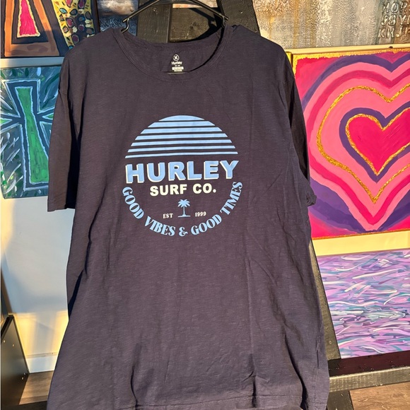 Hurley Other - Hurley XL Navy Blue Surf Short Sleeve Tee